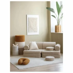 Canapé modulable en teddy | Beige