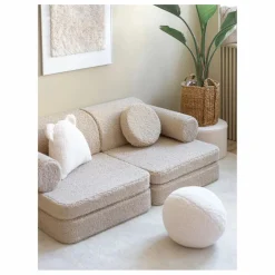 Canapé modulable en teddy | Beige