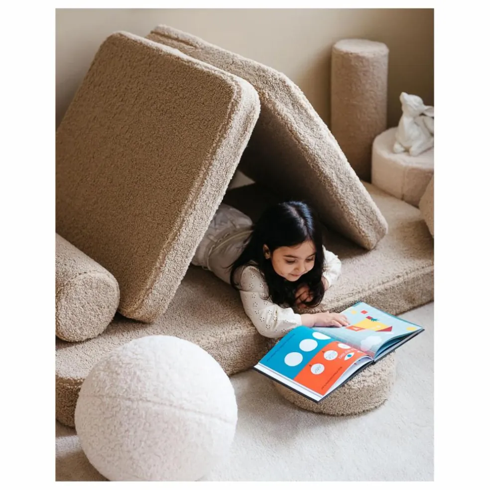 Canapé modulable en teddy | Beige