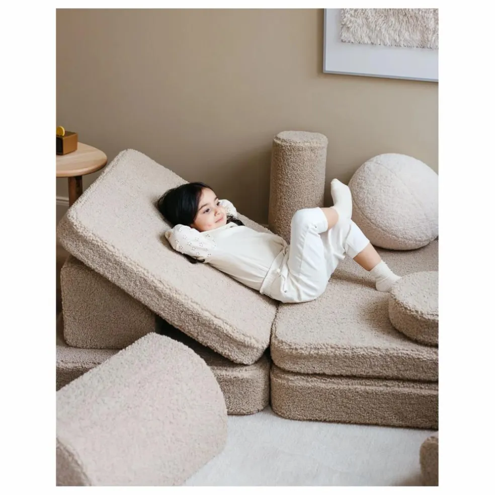 Canapé modulable en teddy | Beige