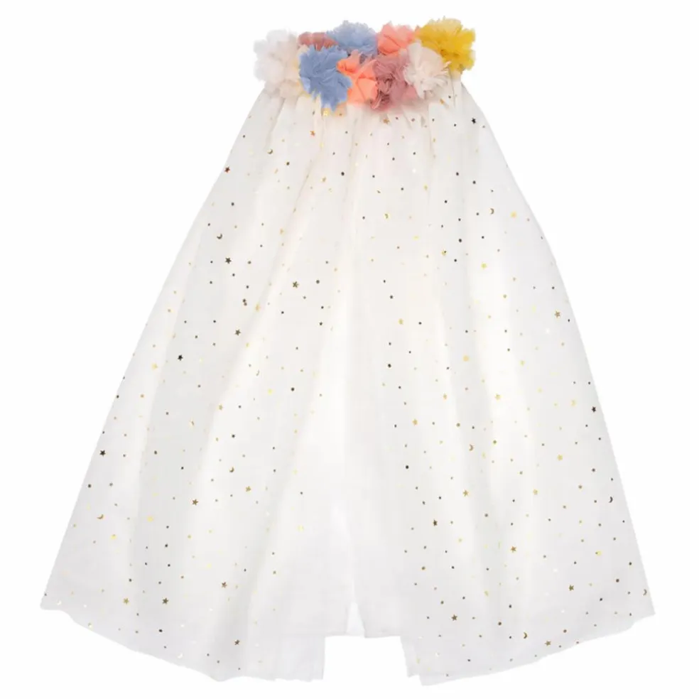Cape avec collier pompon