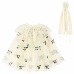 Cape et baguette Cherry | Blanc