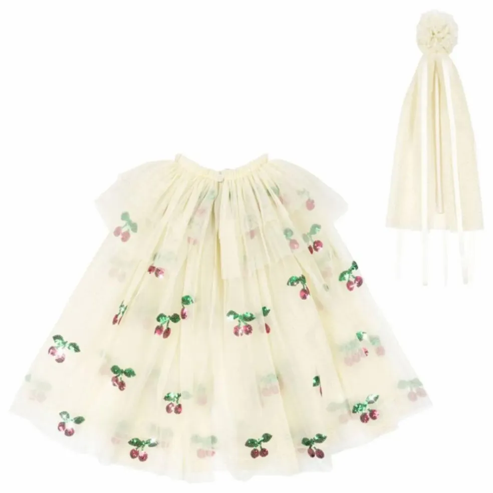 Cape et baguette Cherry | Blanc