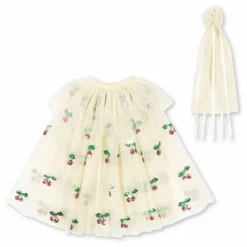 Cape et baguette Cherry | Blanc