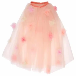 Cape florale Rose en tulle