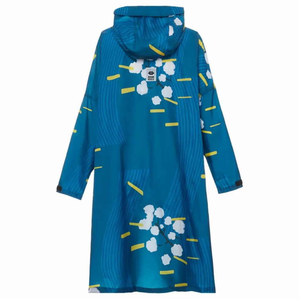 Cape Imperméable Japanese Blossom | Bleu