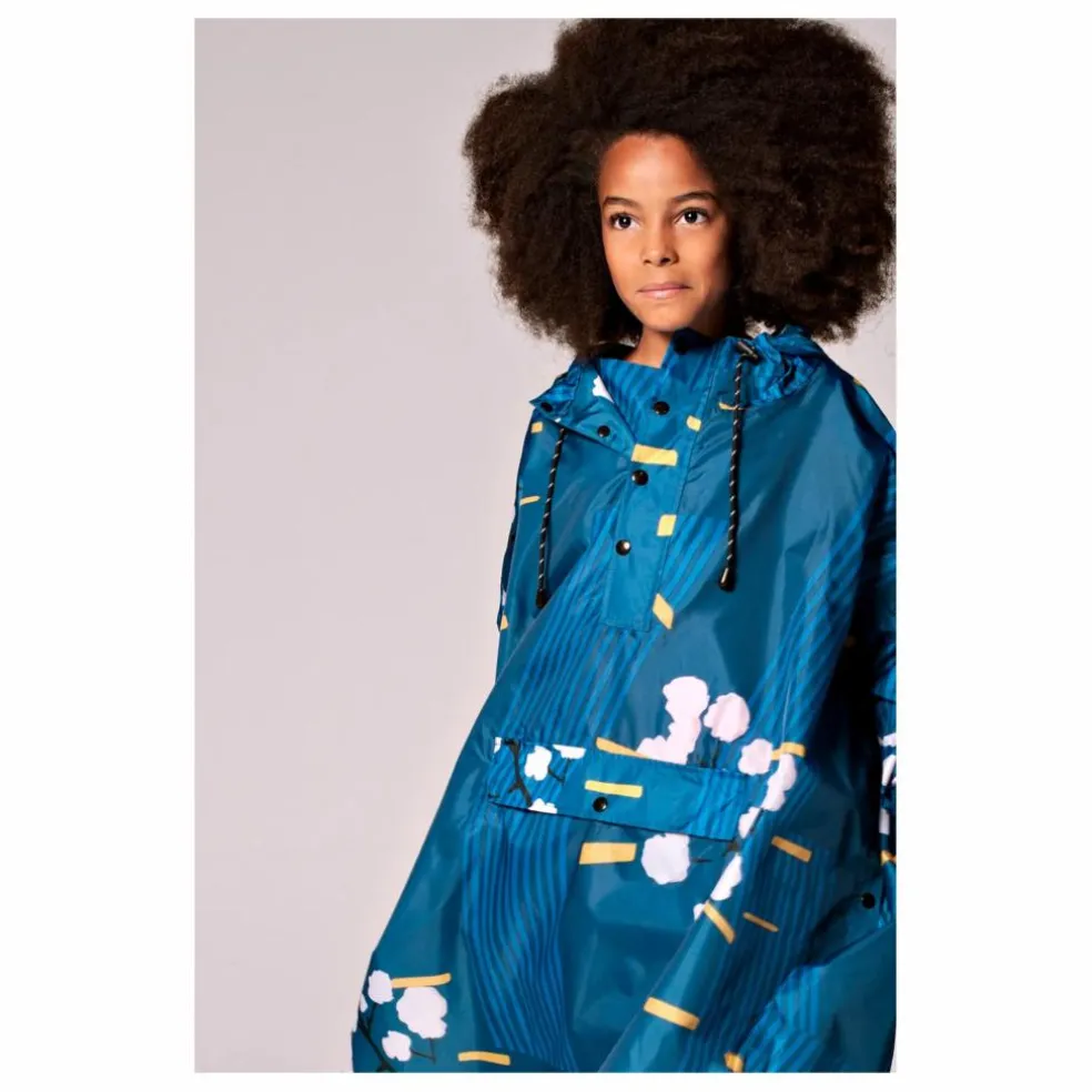 Cape Imperméable Japanese Blossom - Collection Enfant | Bleu