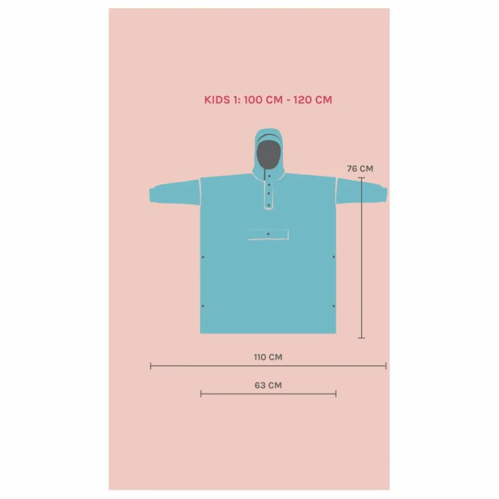 Cape Imperméable Japanese Blossom - Collection Enfant | Bleu