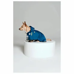 Cape pour Chien Imperméable Japanese Blossom | Bleu