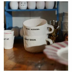 Cappuccino mug Drama Queen | Ecru