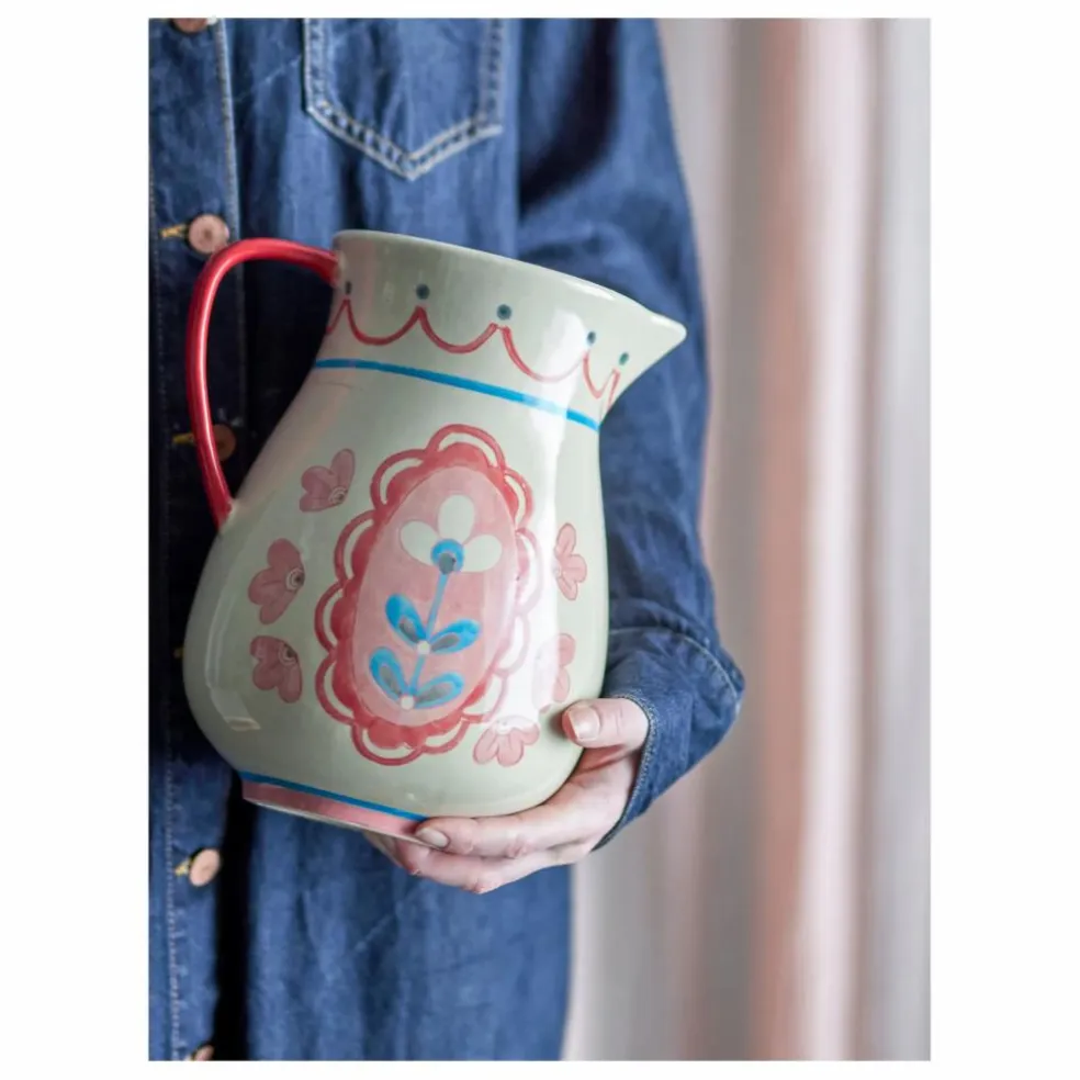 Carafe en grès Odina | Rose poudré