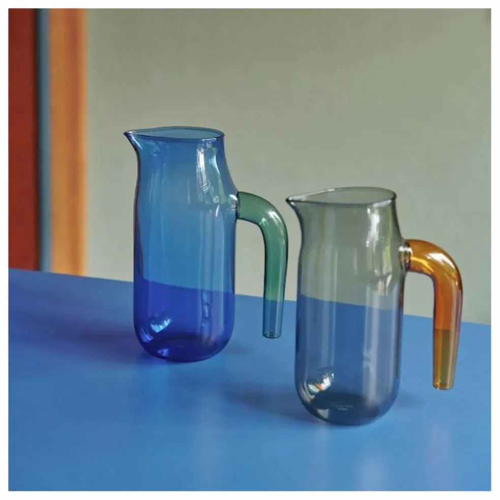 Carafe en verre, Jochen Holz | Bleu