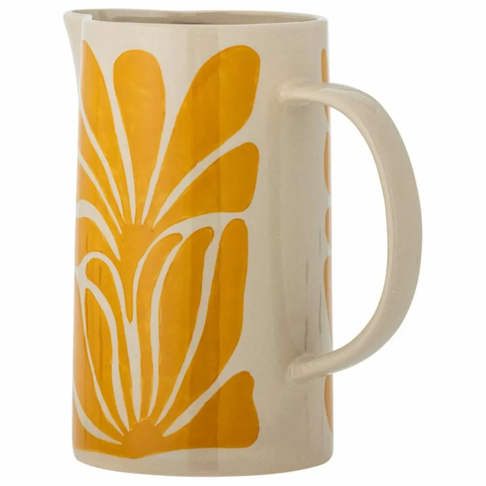 Carafe Fauni en grès | Jaune
