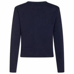 Cardigan Ajusté Coton Bio | Bleu marine