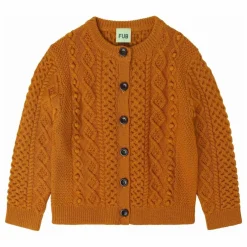 Cardigan Aran Laine de Mérinos | Rouille