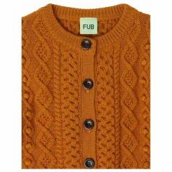 Cardigan Aran Laine de Mérinos | Rouille