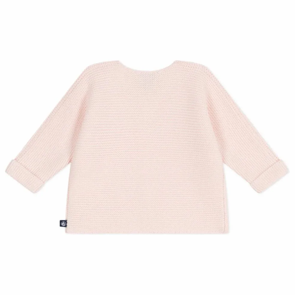 Cardigan Barby Coton Bio | Rose poudré
