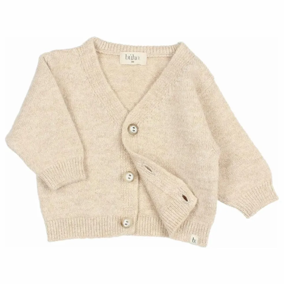 Cardigan Bébé Fibres Recyclées | Beige
