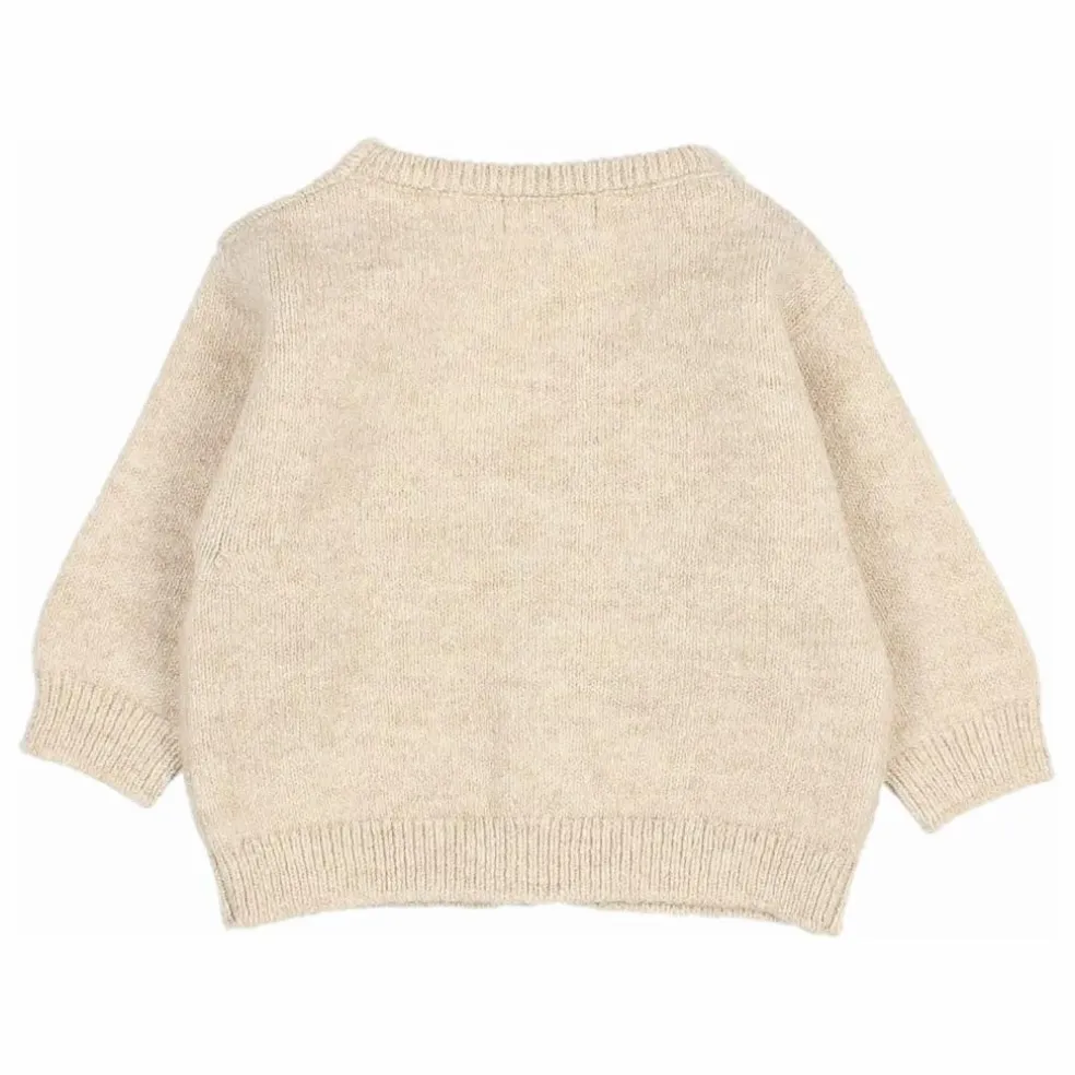 Cardigan Bébé Fibres Recyclées | Beige