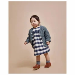 Cardigan Bébé Fibres Recyclées | Vert Cèdre