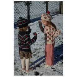 Cardigan Belou Roses Laine | Ecru
