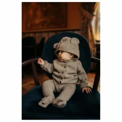 Cardigan Brittan Ours Laine Mérinos | Marron