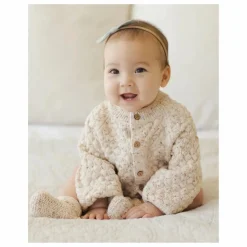 Cardigan Bubble Coton Bio | Ecru