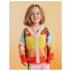 Cardigan Chevaux | Rose pâle
