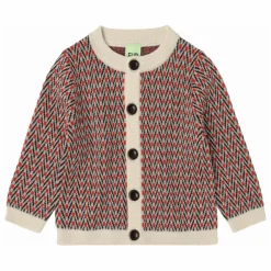 Cardigan Chevrons Laine de Mérinos | Ecru