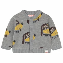 Cardigan Chiens Laine | Gris