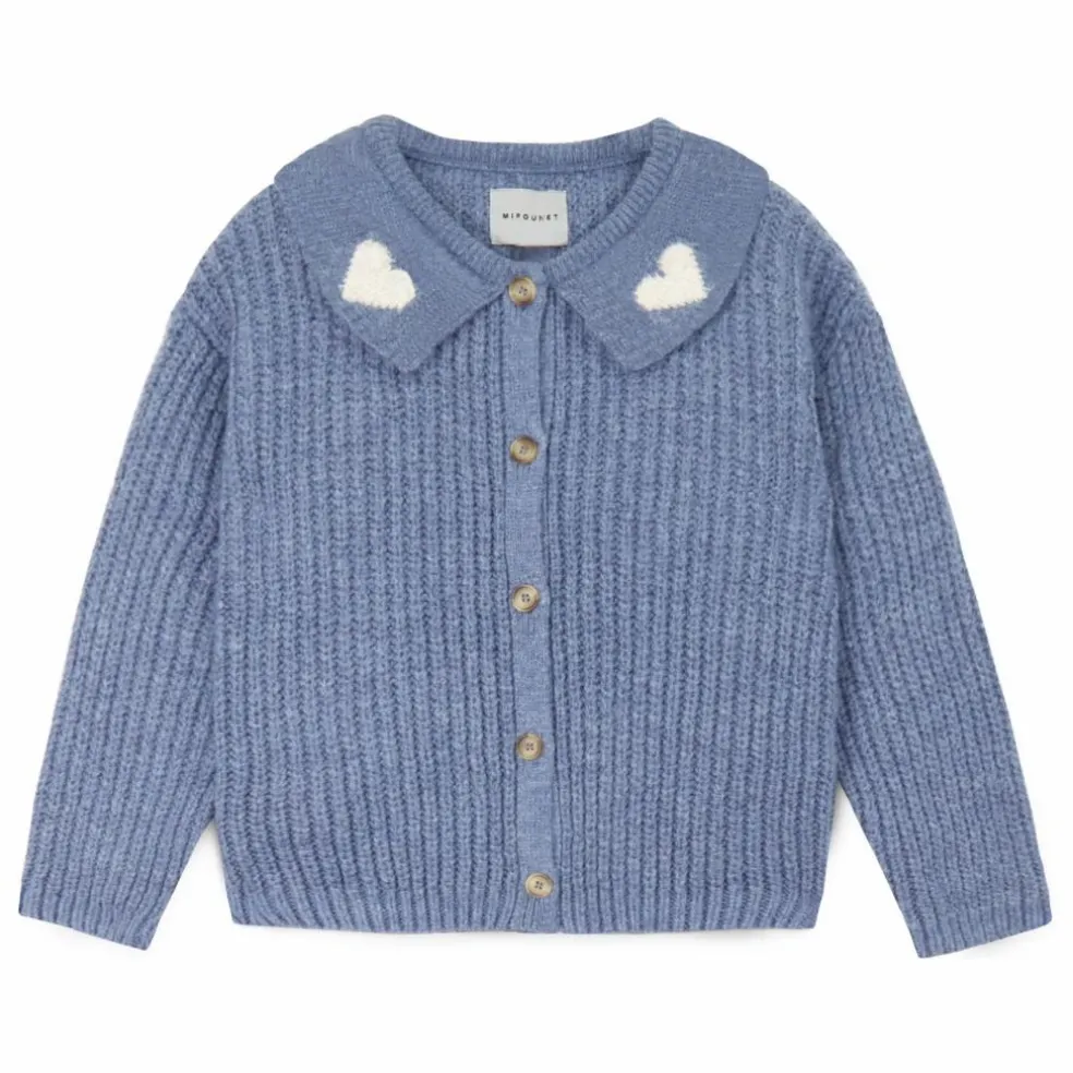 Cardigan Col Claudine Petra | Bleu