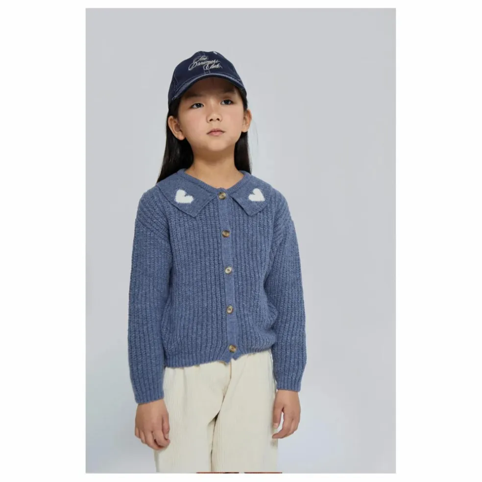 Cardigan Col Claudine Petra | Bleu