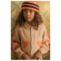 Cardigan Col Cœurs | Rose