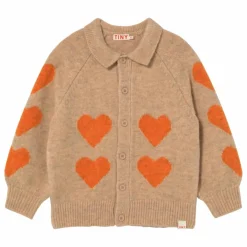 Cardigan Col Cœurs | Rose