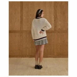 Cardigan Collegiate | Ecru