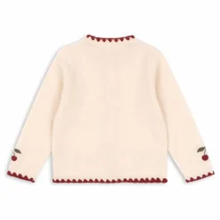 Cardigan Collette Cerises Laine | Ecru