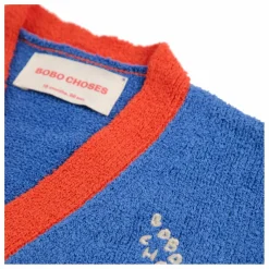 Cardigan Colorblock Coton Bio | Bleu
