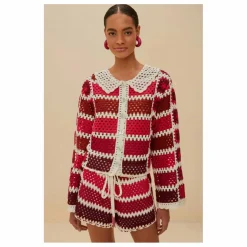Cardigan Colorful Crochet Tiles | Rouge