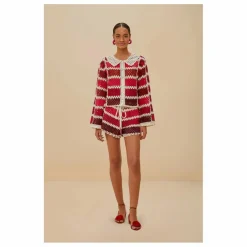 Cardigan Colorful Crochet Tiles | Rouge