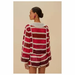Cardigan Colorful Crochet Tiles | Rouge