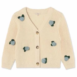 Cardigan Cool Flower | Ecru
