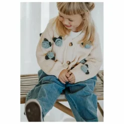 Cardigan Cool Flower | Ecru