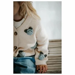 Cardigan Cool Flower | Ecru