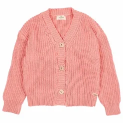 Cardigan Coton Bio | Corail