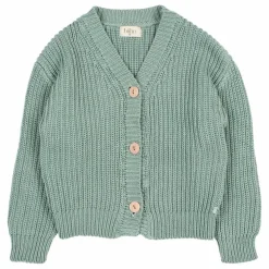 Cardigan Coton Bio | Vert céladon