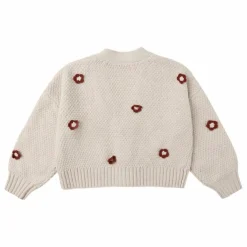 Cardigan Crop Ruby Daisy | Rose poudré