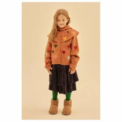 Cardigan Cœurs | Marron
