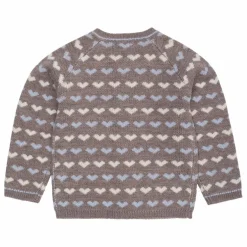 Cardigan Cœurs Laine Mérinos | Beige