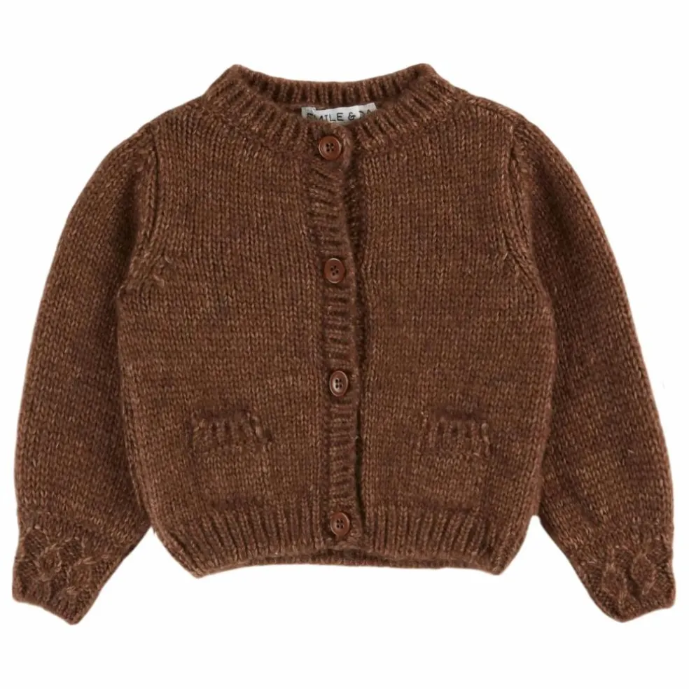 Cardigan Doudou Laine Mérinos | Marron