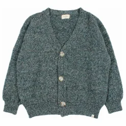 Cardigan Fibres Recyclées | Vert Cèdre